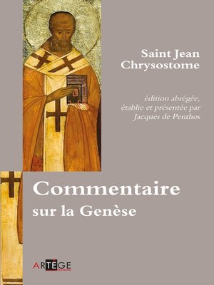 cover image of Commentaire sur la Genèse